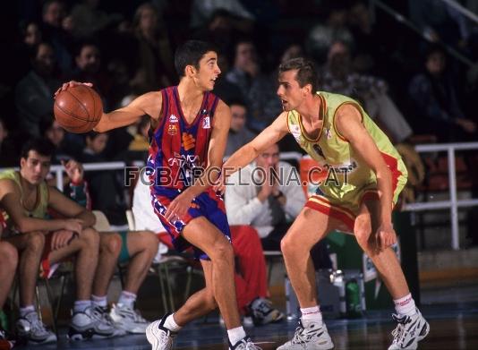 Navarro, el da de su debut con el primer equipo, el 23 de noviembre de 1997.