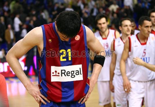 Ilyasova, abatut desprs de la derrota.