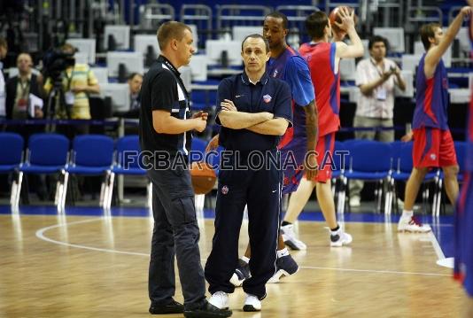 El CSKA s'ha entrenat abans que el Regal Bara.