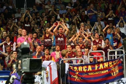 Sn molts els aficionats barcelonistes que han acompanyat l'equip a Berln.