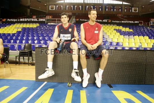 El Regal Bara ha realitzat aquest dijous al mat l'entrenament previ al quart partit de la final.