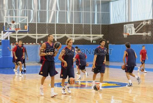 L'equip, a la Ciutat Esportiva Joan Gamper.