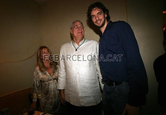 El tcnico de los Lakers, Phil Jackson, tampoco se quiso perder la cita.