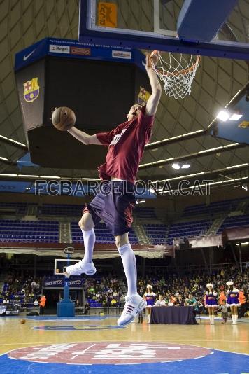 Fran Vzquez ha estat un dels participants del concurs d'esmaixades. (Foto: lex Caparrs - FCB)