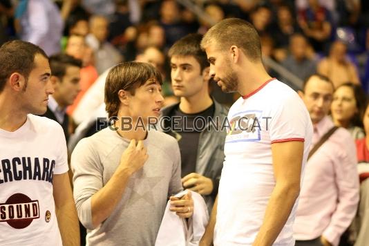 Bojan y Piqu, dos habituales del Palau. (Foto: lex Caparrs)