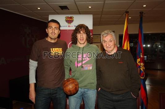 Puyol, scar i Fust, con un baln antiguo. Foto: David Cuella.