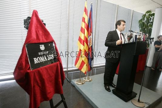 El encuentro ha servido tambin para inaugurar oficialmente el Espai Roma 2009, en el Camp Nou.