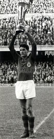 Segarra, alant la primera Copa de Fires de la histria (1958).