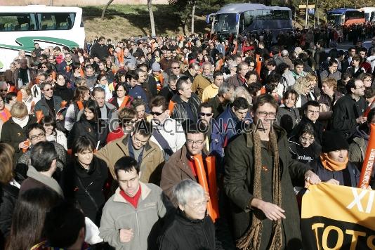 Pocs minuts desprs de dos quarts de dotze del migdia, lonzena marxa Special Olympics-APPS ha creuat la barrera de lAccs 7 del Camp Nou.