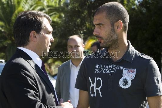 Guardiola i Laporta.