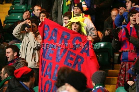 Bara fans that travelled to Glasgow to support their team.