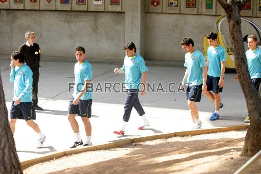 Ocho jugadores del filial han participado en la sesin.