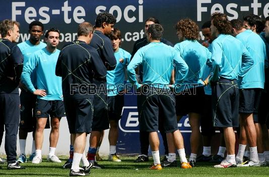 El equipo ha analizado la derrota de anoche ante el Valencia.