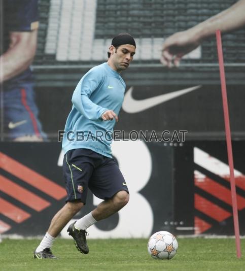 Mrquez, como sus compaeros, ya se entrena con balones de Champions.