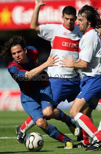 Gai, rodeado de jugadores del Masnou.