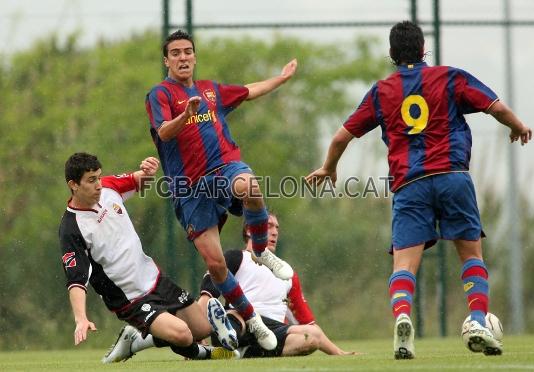 Valls, Bartra y Fernando han hecho los goles del Bara.