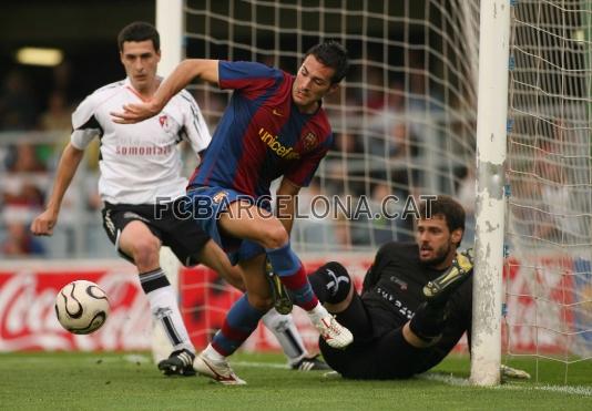 Xavi Torres, a punt de marcar.