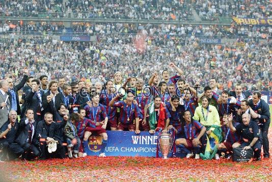 Foto de los campeones de la Champions League de Pars.