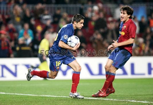 ltimo gol de Sylvinho con el Bara. Ante el Shakhtar Donetsk en la Liga de Campeones.