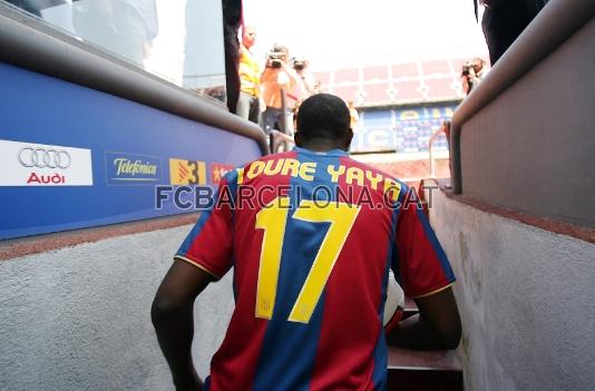 Tour, abans de trepitjar per primer cop el Camp Nou.