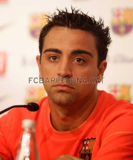 Xavi ha comparecido en rueda de prensa.