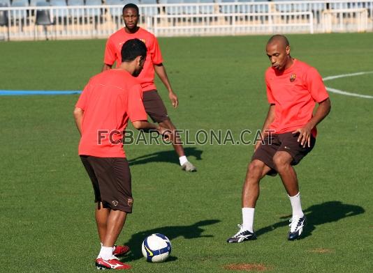 El entrenamiento ha comenzado a las 9.30 horas de la maana.