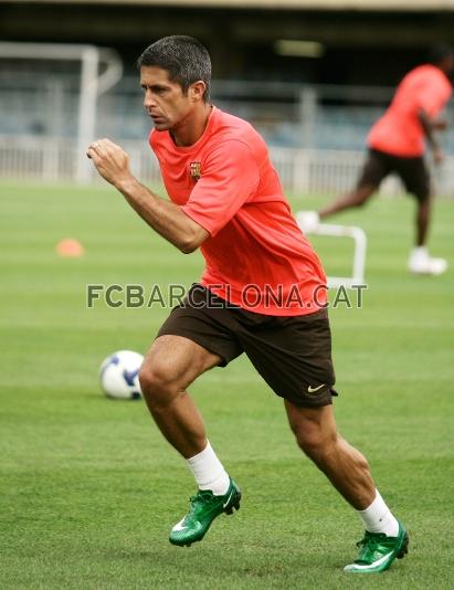 Sylvinho se ha entrenado con normalidad.