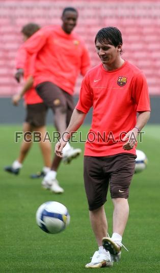 Messi s'ha reincorporat als entrenaments.