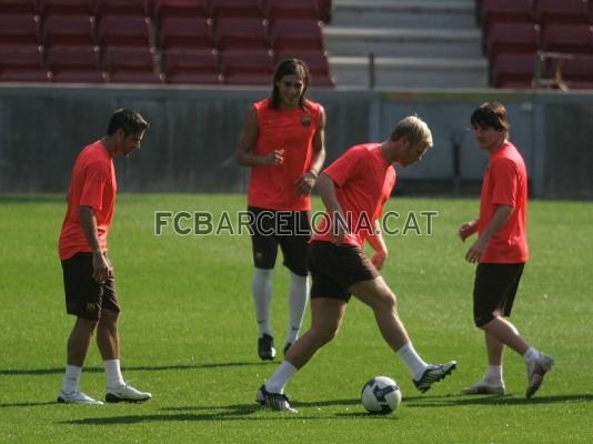 L'equip completa aquest divendres a la tarda una doble sessi.