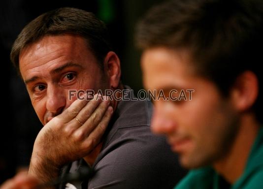 L'entrenador de l'Sporting, Paulo Bento, i Joao Moutinho.