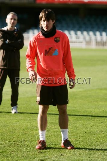 Bojan Krkic ha comparegut en roda de premsa desprs de l'entrenament.