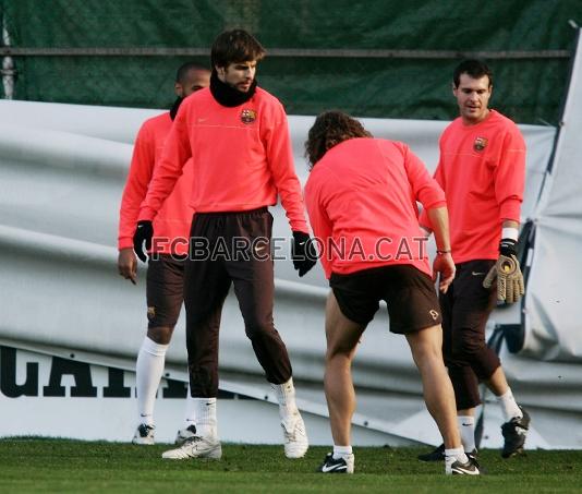 Piqu, Puyol, Jorquera i Henry, en acci.