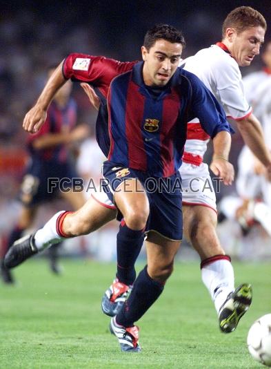 Xavi va passar a formar part del primer equip la temporada 1998/99.