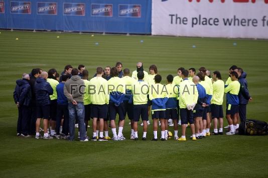 Este domingo se han ejercitado 23 jugadores en la Ciutat Esportiva. Foto: Miguel Ruiz (FCB)