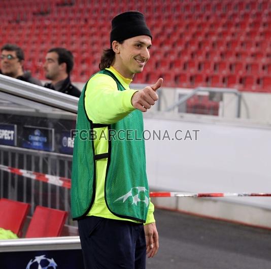 Ibrahimovic: OK per al partit de dimarts. Foto: Miguel Ruiz - FCB