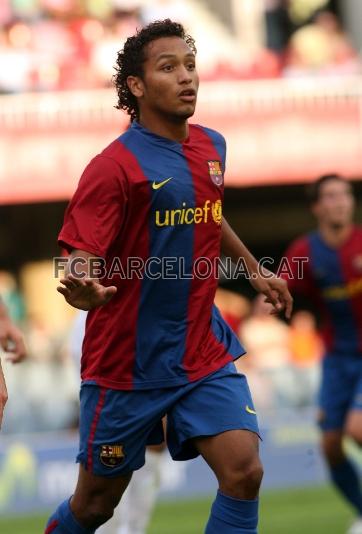 Jeffren celebra un gol amb el Bara B. Foto: Arxiu FCB