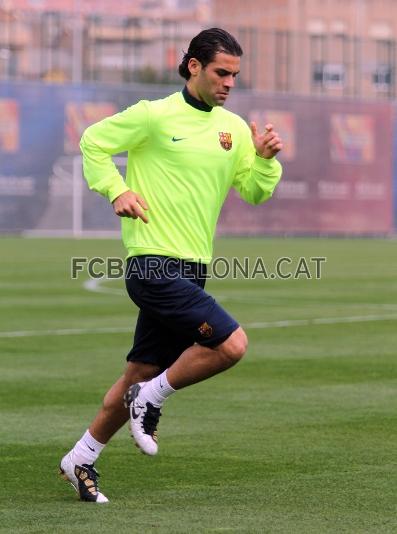 Rafa Mrquez, el ltimo internacional en incorporarse al equipo. Foto: Miguel Ruiz - FCB.