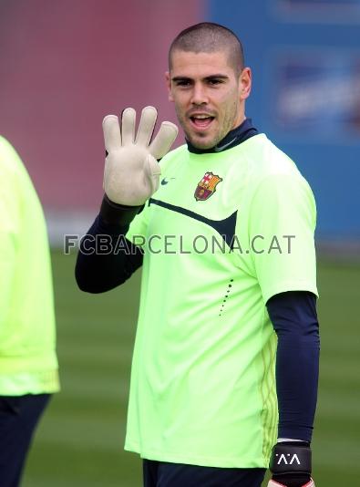 Vctor Valds podria jugar contra l'Almeria el partit 250 en Lliga amb el Bara. Foto: Miguel Ruiz - FCB.