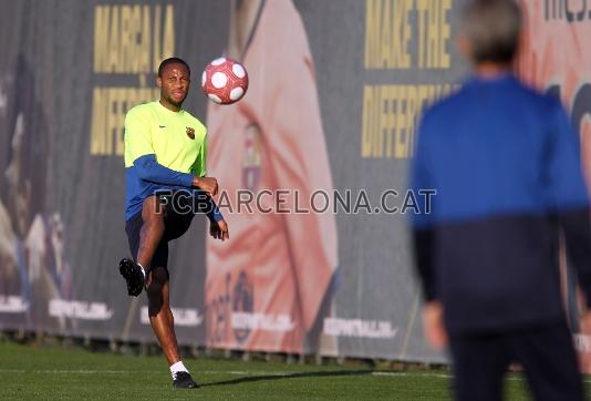 El de Mali ha estado acompaado por un recuperador. Foto: Miguel Ruiz - FCB.