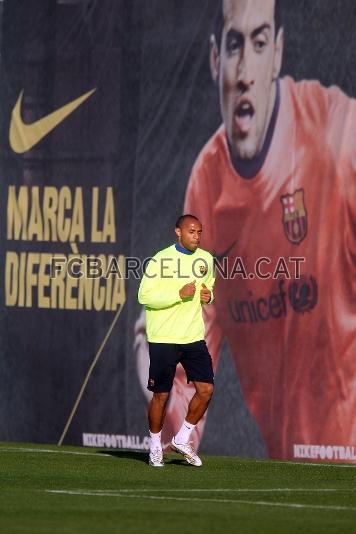 El delantero francs se ha ejercitado por la tarde en la Ciudad Deportiva. Foto: Miguel Ruiz - FCB.