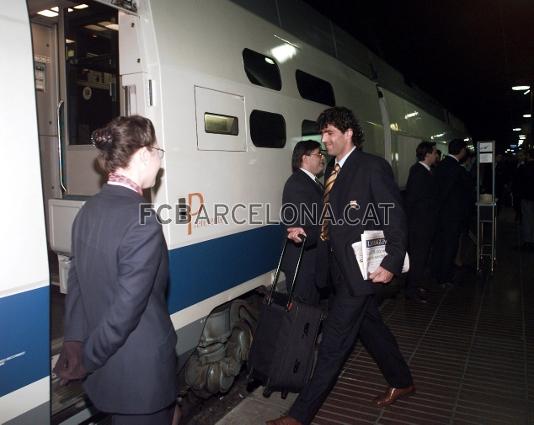 Nadal tamb va viatjar a Valncia per disputar els vuitens de Copa de l'any 1988. Foto: Miguel Ruiz - FCB