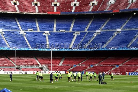 ltim entrenament del Bara al Camp Nou abans de la visita de l'Arsenal. Foto: Miguel Ruiz - FCB.