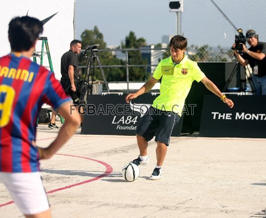 Bojan ha sido uno de los participantes en el partido 3x3 en el que tambin han jugado la futbolista norteamericana Mia Hamm y el actor Gilles Marini