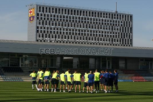 L'entrenament ha comenat a les 10.30 hores a la Ciutat Esportiva.