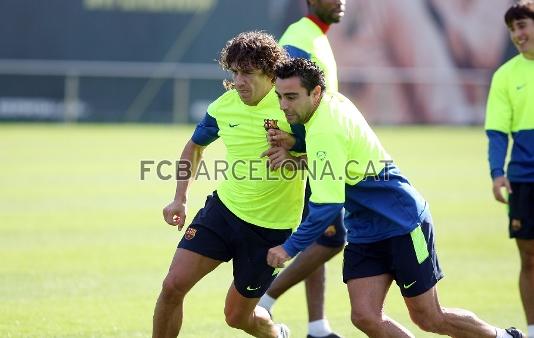 Puyol, que este viernes ha llegado a un acuerdo para su renovacin, juntamente con Xavi. (Foto: Miguel Ruiz - FCB)