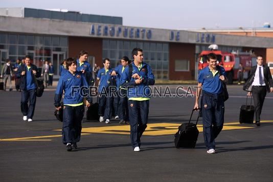 El equipo ha vuelto a Len este jueves por la maana. (Foto: Miguel Ruiz - FCB)