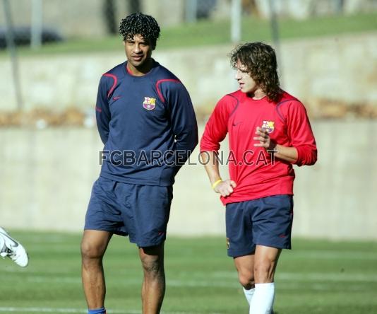 Un entrenamiento con Frank Rijkaard (Temporada 2006/07).