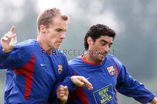 Los porteros del Bara Robert Enke y Roberto Bonano. Foto: Miguel Ruiz (FCB)