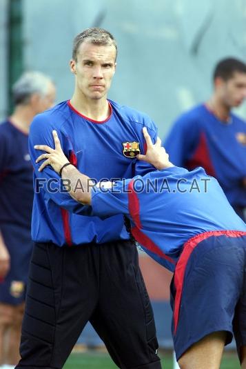 Enke estuvo en el Bara slo un ao, la temporada 2002-03. Foto: Miguel Ruiz (FCB)