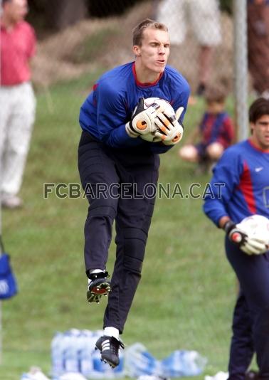 Tras la retirada de Oliver Kahn, Enke era el portero de la seleccin alemana. Foto: Miguel Ruiz (FCB)